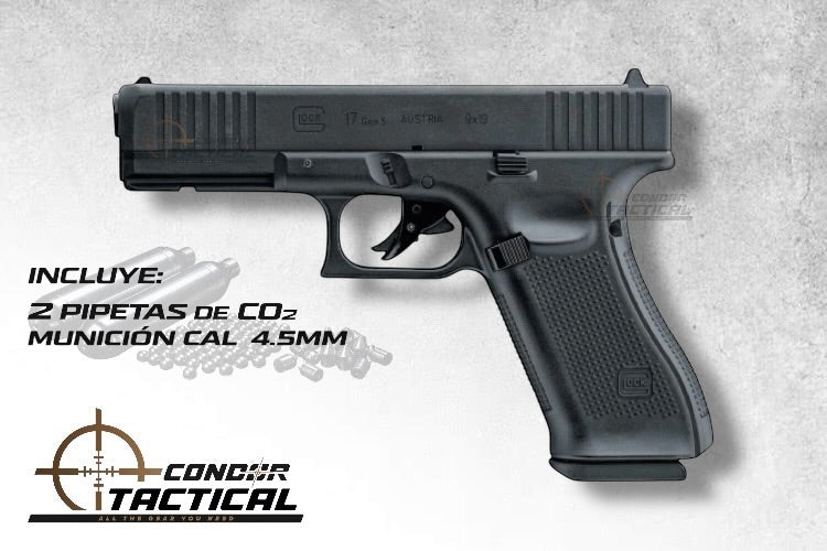 Pistola de Diabolos GLOCK 17 GEN 5 CAL 4.5mm