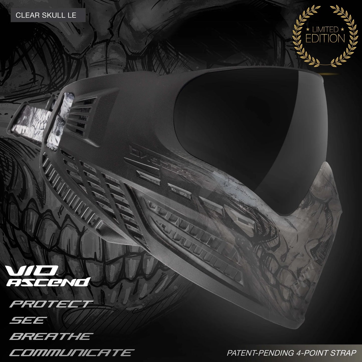 VIO Ascend Goggle - Clear Skull Le