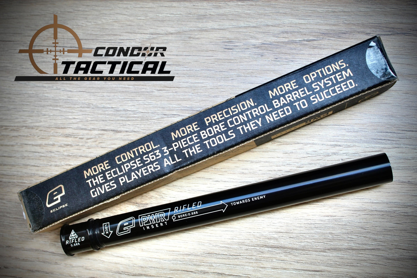 Eclipse S63 Tactical Barrel inc Rifled Lapco Insert Black 0.686 |