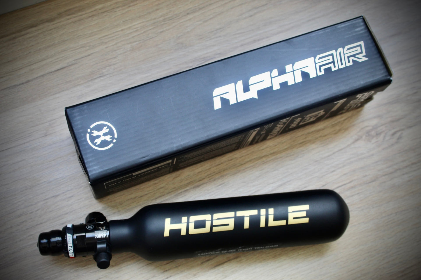 Tanque Alpha Air "Hostile Slayer" 15ci/4500psi en Fibra