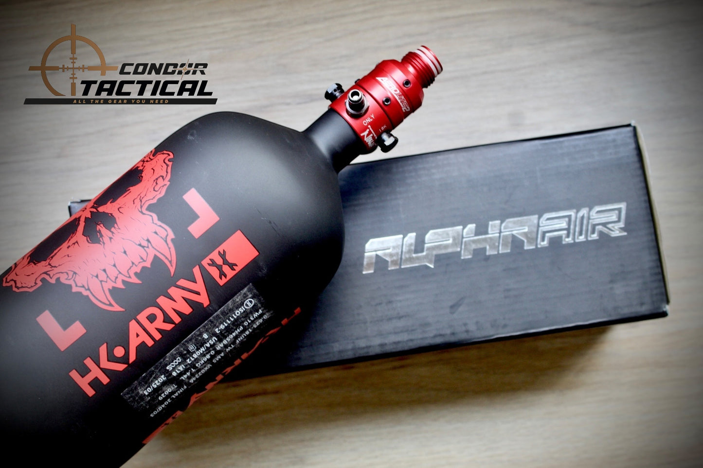 Tanque Red Skull 88/4500 Fibra Válvula Pro Ninja | POR PEDIDO⚠️