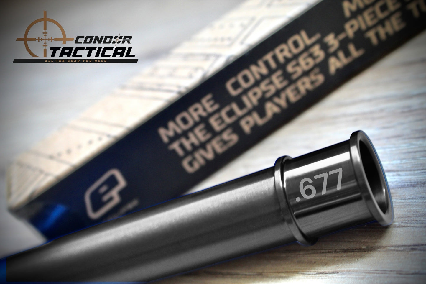 Eclipse S63 Tactical Barrel inc Lapco Insert Grey 0.677 | Por pedido⚠️
