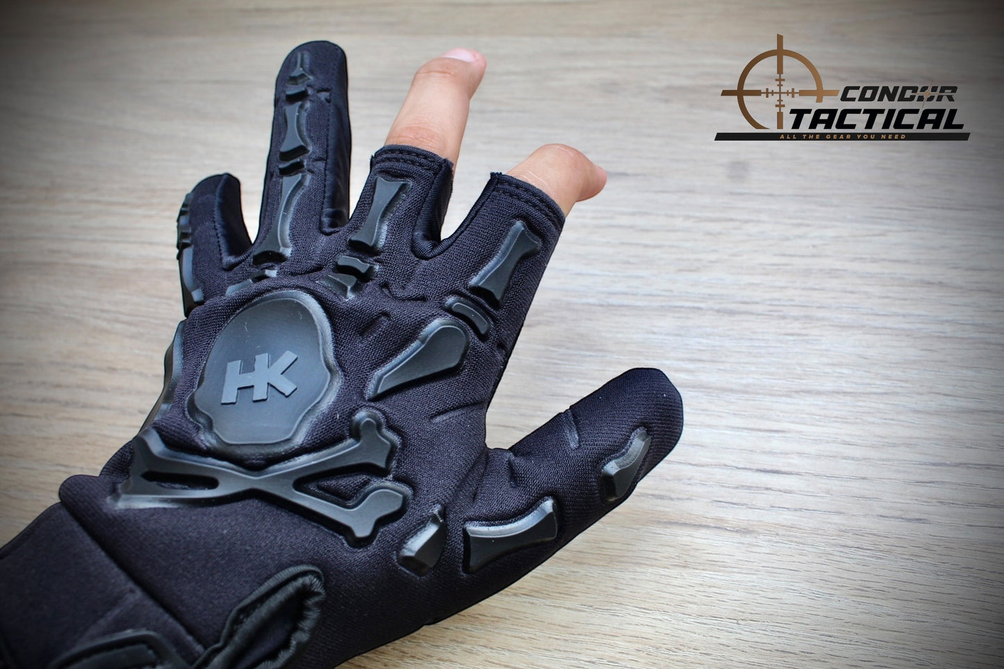 Guantes Esqueletos Negro/Negro