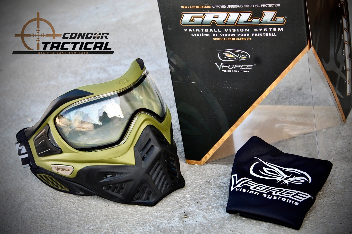 V-Force Grill 2.0 Oliva Lente Transparente