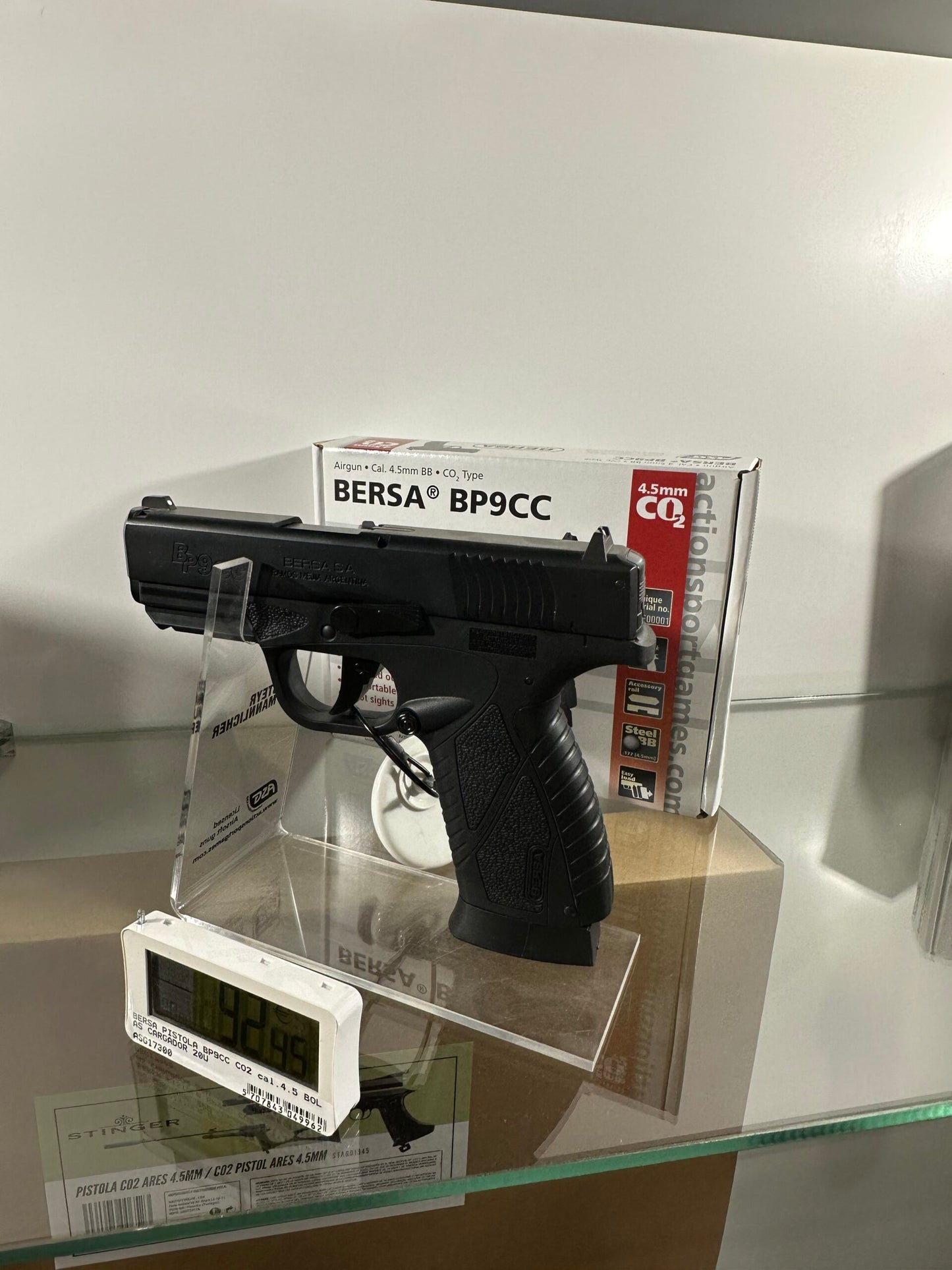 Pistola Balines BERSA BP9CC Co2 CAL 4.5mm