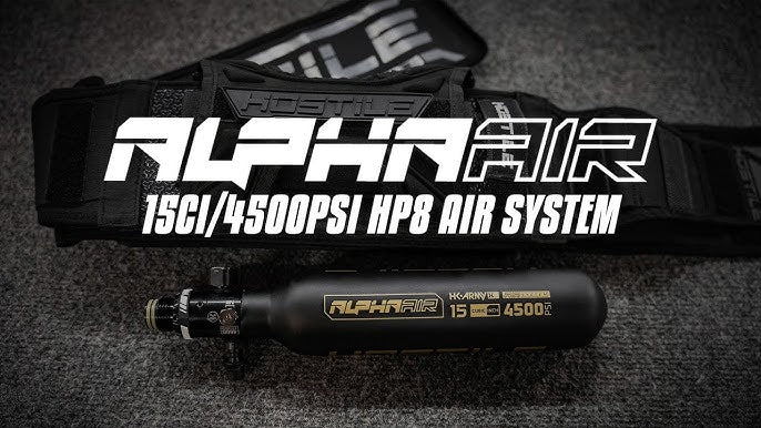 Tanque Alpha Air "Hostile Slayer" 15ci/4500psi en Fibra