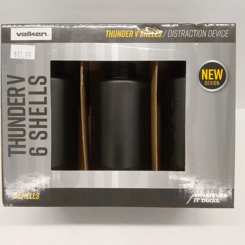 Valken Thunder V2 CO2 Simulación de sonido Granada Cilindro B Shells - Paquete de 6