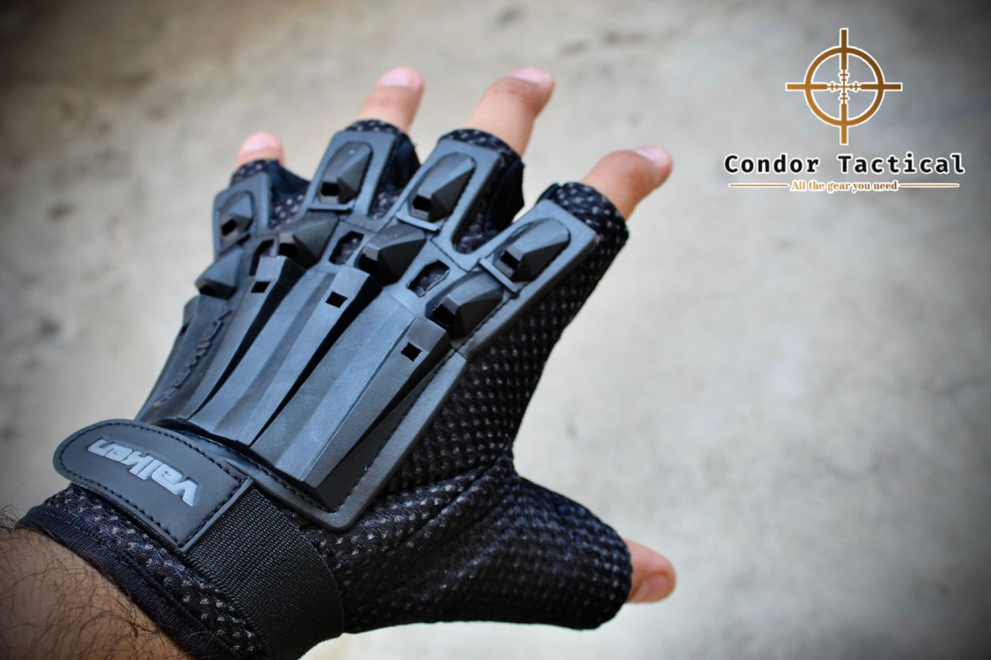 Valken Alpha Half Finger - Black