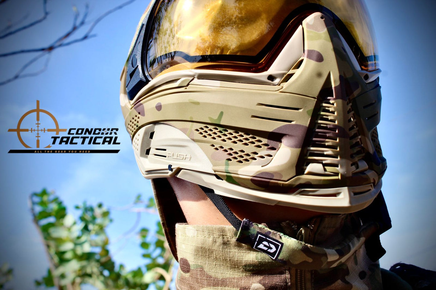 Push Unite Multicam XL/Lente HD/Marco y Barbilla Tan