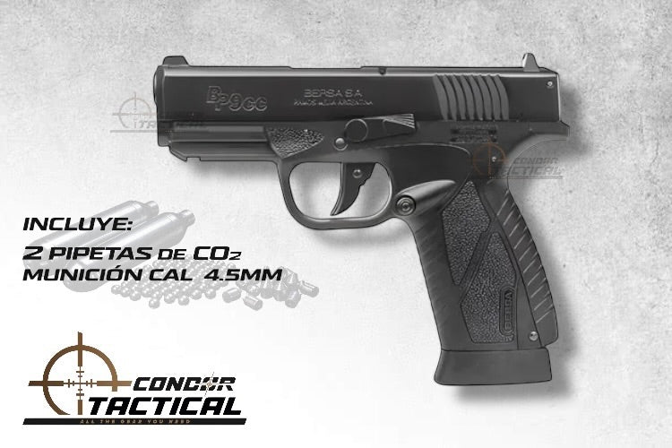 Pistola de Balines BERSA BP9CC Co2 CAL 4.5mm
