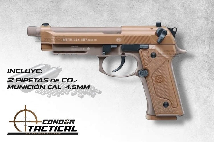 Pistola de Balines BERETTA MOD M9A3 CAL 4.5mm