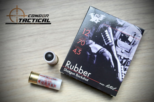 Munición Traumática Calibre 12 Rubber Buckshot x10 (2 Proyectiles) | Dispersión Controlada