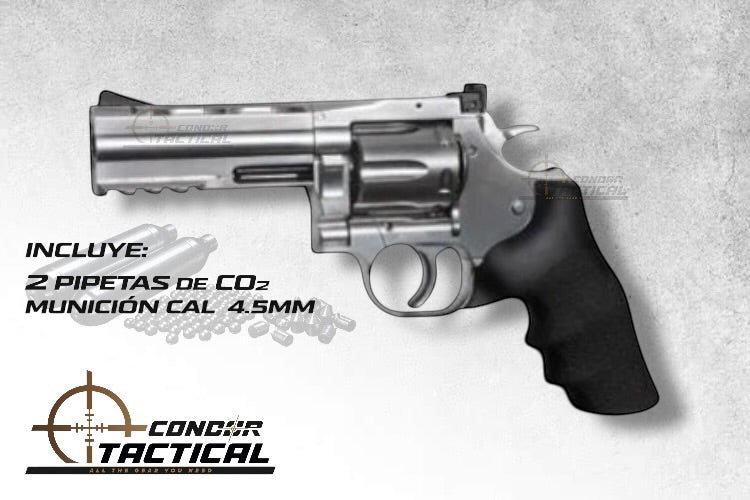 Revolver de Balines y Diabolos DAN WESSON 715, 4″ Co2 CAL 4.5mm