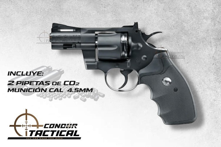 Revolver de Balines y Diabolos PYTHON 2.5″ CAL 4.5mm