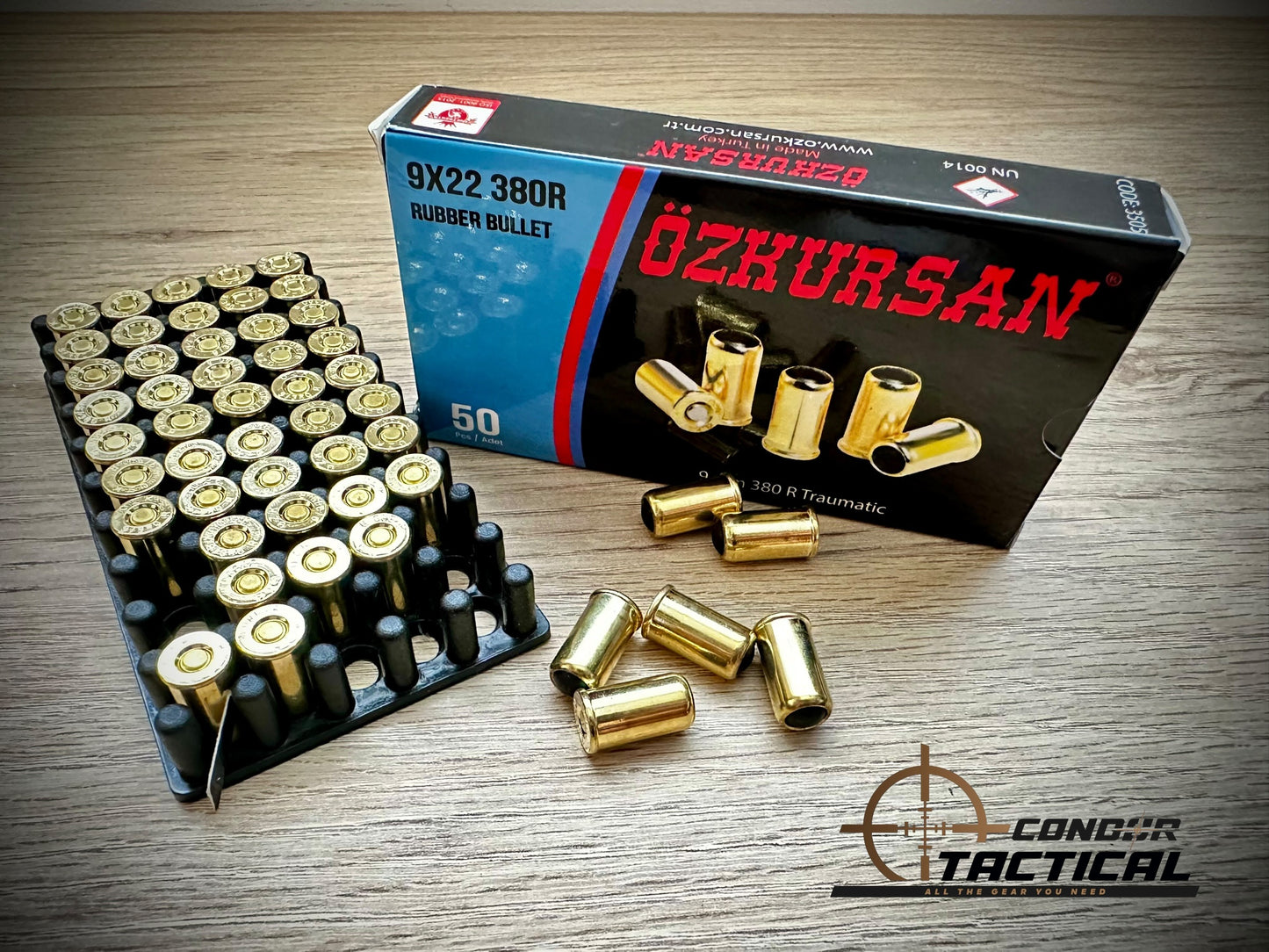 Munición Traumática 38 Revolver OZKURSAN Rubber Ball Caja x50