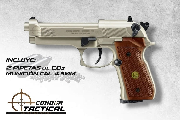 Pistola de Diabolos BERETTA MOD 92FS CAL 4.5mm