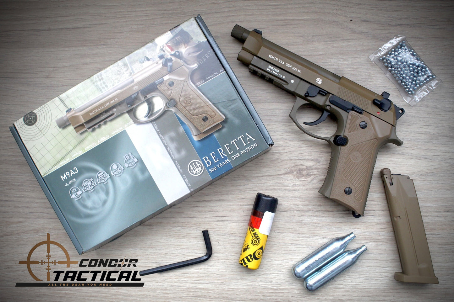 Pistola de Balines BERETTA MOD M9A3 CAL 4.5mm