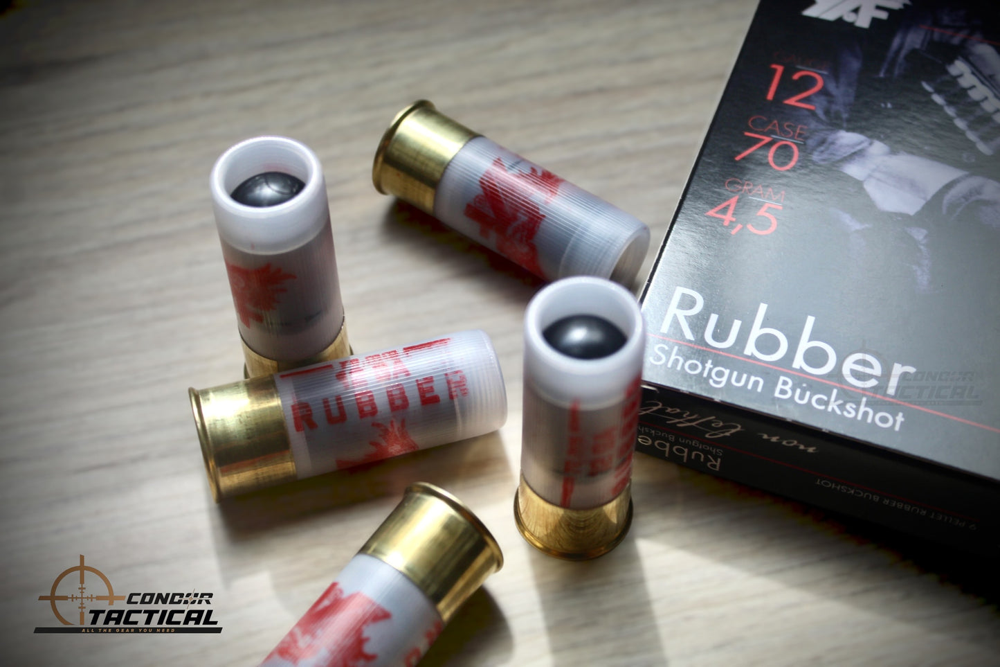 Munición Traumática Calibre 12 Rubber Buckshot x10 (2 Proyectiles) | Dispersión Controlada