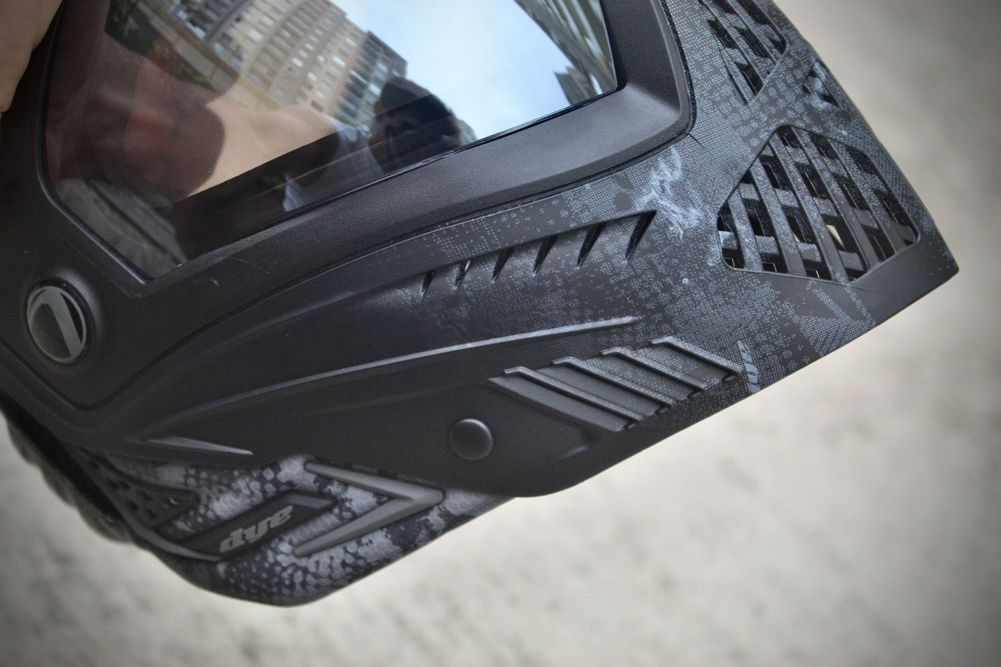 Careta Dye i5 Cam Black Fade | Máscara Paintball Premium
