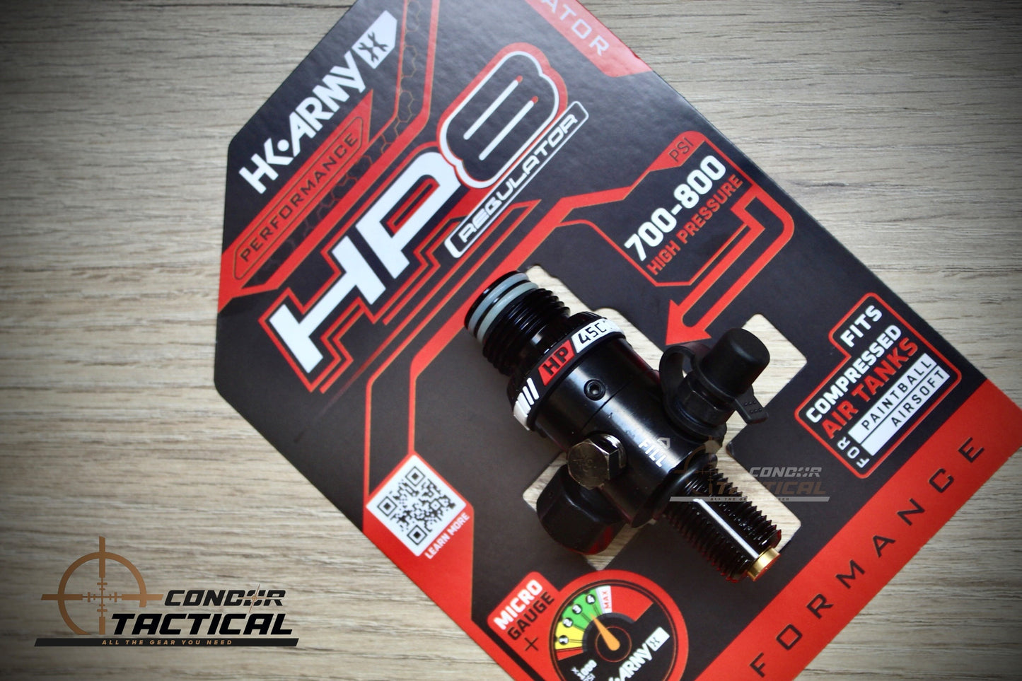 Regulador HK Army MP8 700-800 PSI para Paintball y Airsoft