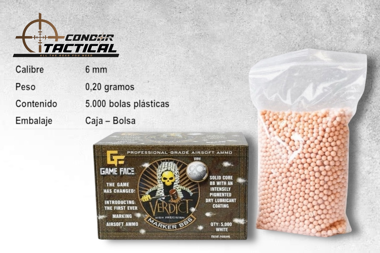 Balines Airsoft 6mm 0.20g x5000 – Alta Precisión