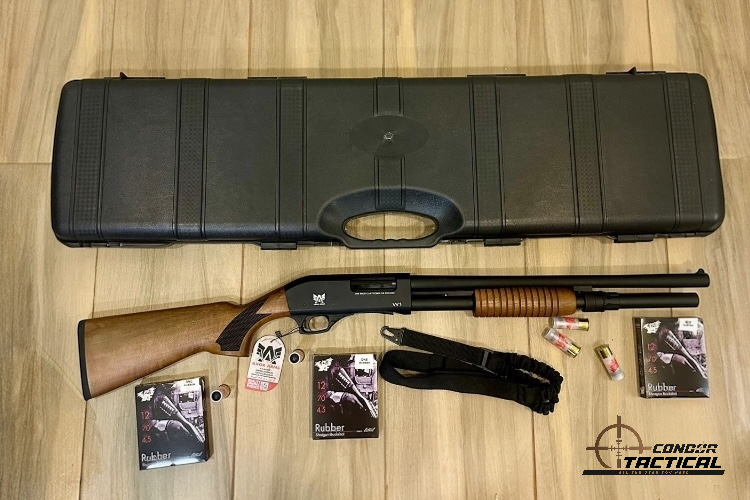 Escopeta Traumática Calibre 12 Axor Arms W1 7+1 Pump Action