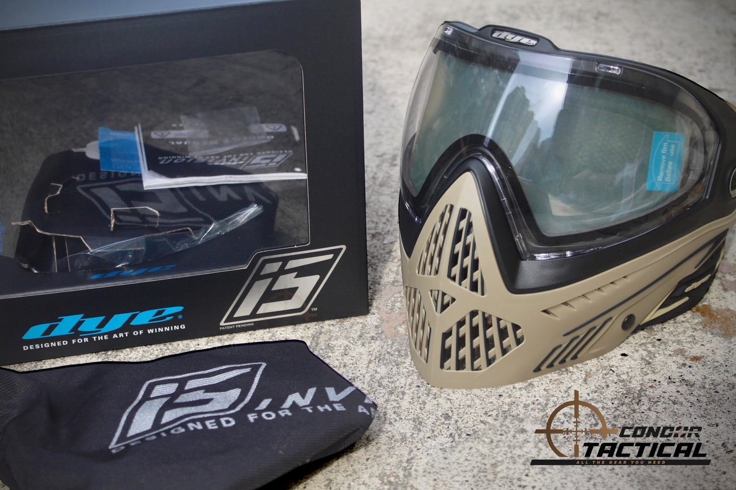 Careta Dye i5 Tactical Desert Tan | Máscara Paintball MilSim