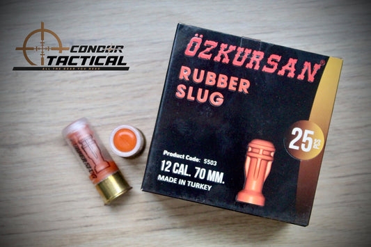 Municion Traumatica OZKURSAN Rubber Slug X25 Unidades .12 Cal