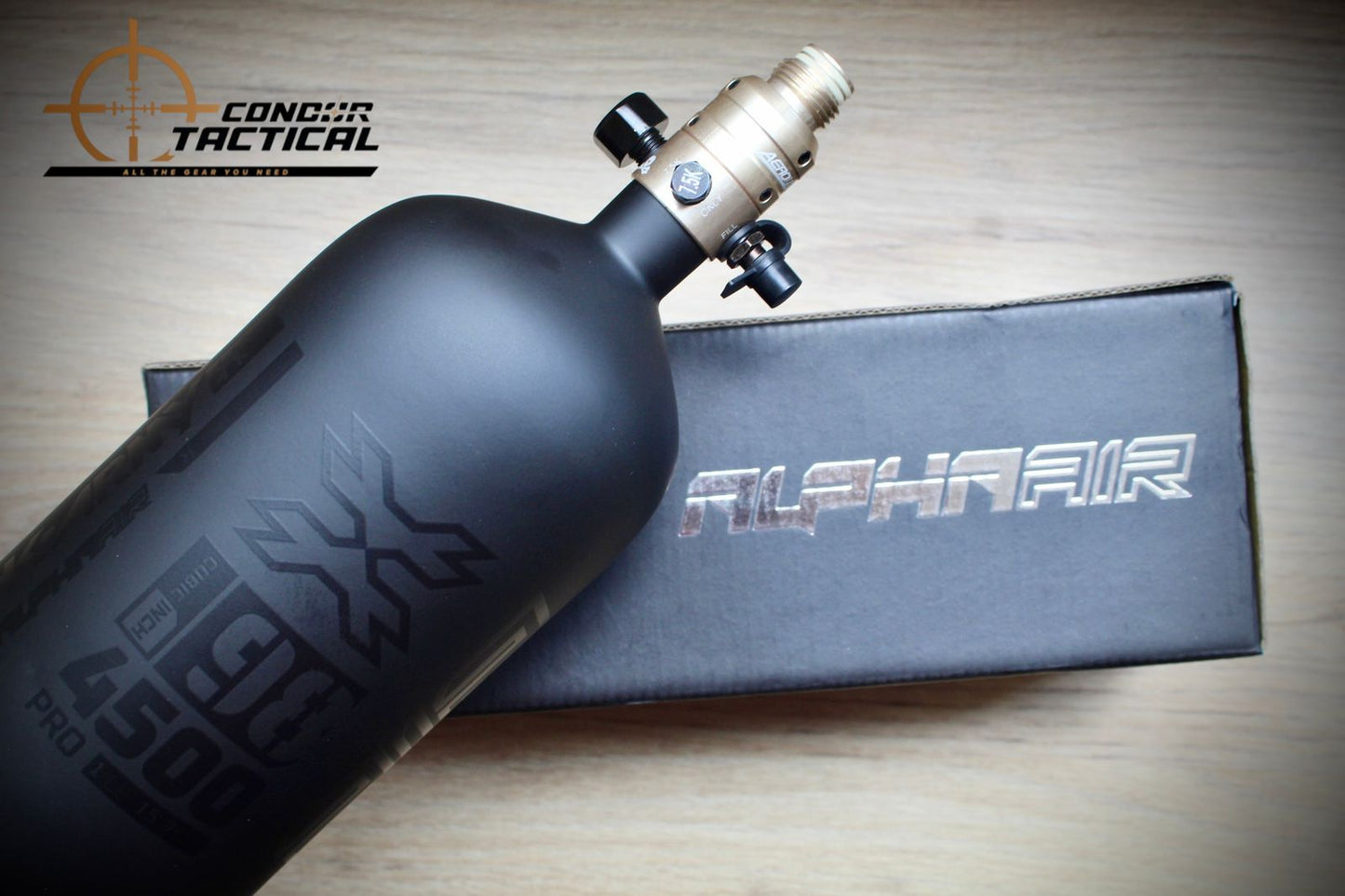 Tanque Void Black 98/4500 Fibra Válvula Pro Ninja | POR PEDIDO⚠️