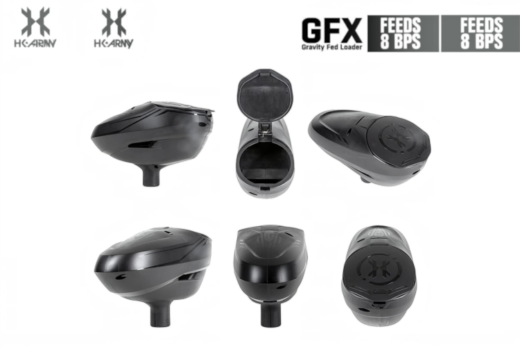 Hopper de Gravedad HK Army – Recipiente para Paintballs .68